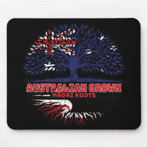 Maori Australian Australia Tree Roots Flag Muismat