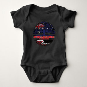 Maori Australian Australia Tree Roots Flag Romper