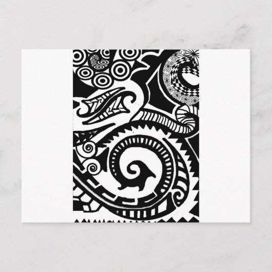 maori briefkaart (Voorkant)