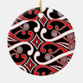 maori design 2 keramisch ornament (Achterkant)