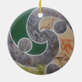 maori - design 5 keramisch ornament (Achterkant)