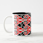 maori design stamkunst voor jou tweekleurige koffiemok (Links)