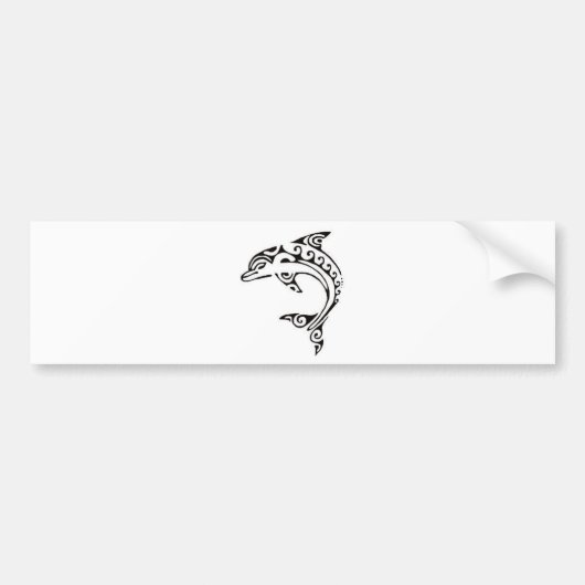 Maori Dolphin Bumpersticker (Voorkant)