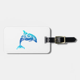 Maori Dolphin Polynesië Tribaal Tattoo Gift Idea Bagagelabel