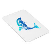 Maori Dolphin Polynesië Tribaal Tattoo Gift Idea Magneet (Rechterzijde)