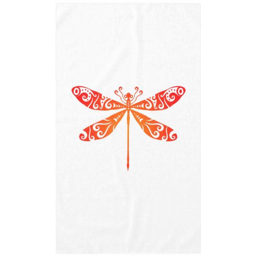 Maori Dragonfly Polynesiaans Tattoo Gift Idea Tafelkleed (Voorkant)