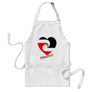 Maori Flag Heart Standaard Schort