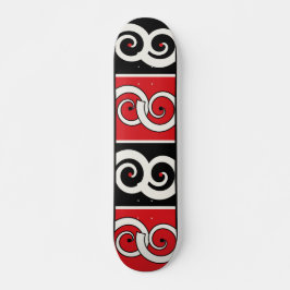 Maori-geïnspireerde spiraal skateboard
