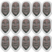 Maori gesneden masker sticker (Voorkant)