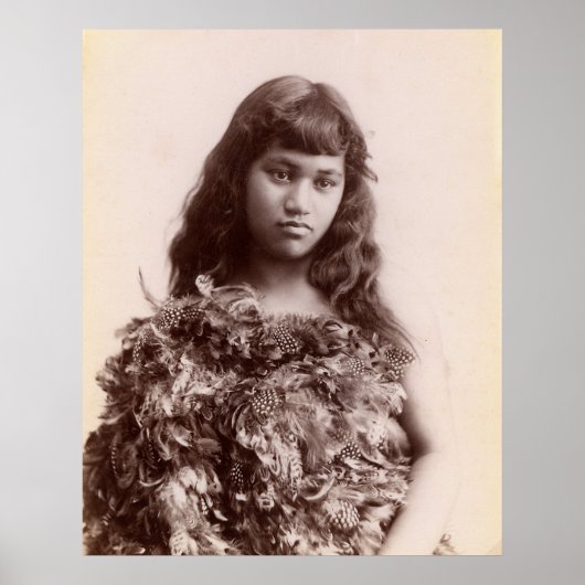 Māori Girl Poster (Voorkant)