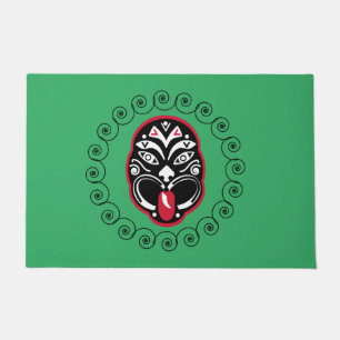 Maori Haka   Nieuw-Zeeland   Native Art   Decor Deurmat