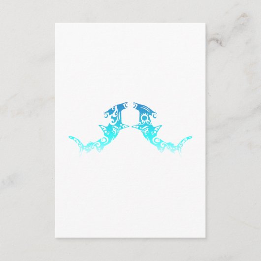 Maori Hammerhead Shark Couple Tribal - Gift Idea Informatiekaartje (Voorkant)