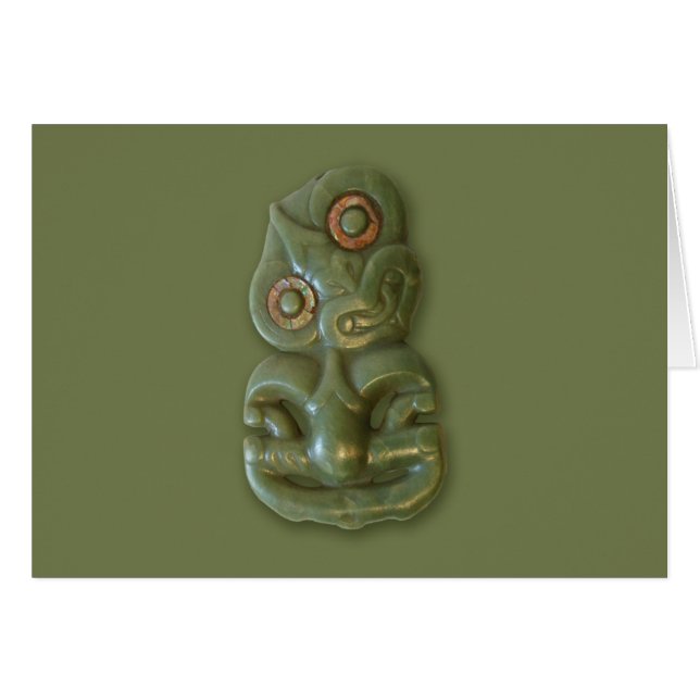 Maori Hei-Tiki Card (Voorkant Horizontaal)
