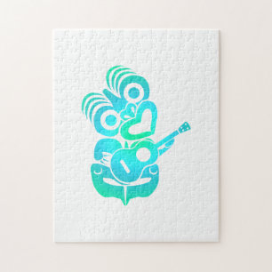 Maori Hei Tiki Ukulele Music - Gift Idea Legpuzzel