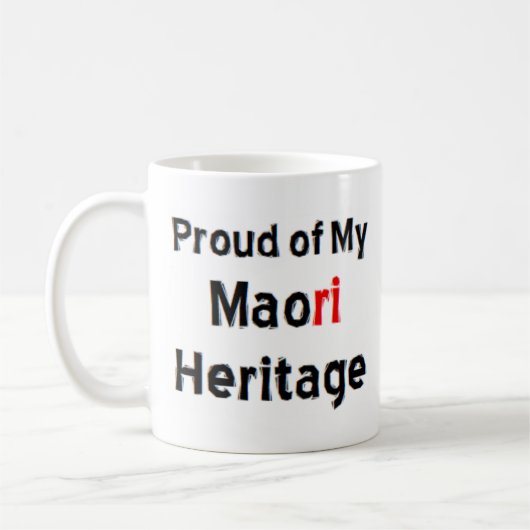 maori heritage coffee mug (Gauche)