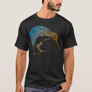 Maori Kiwi Tribal Aboriginal Nieuw-Zeeland Vogel 1 T-shirt