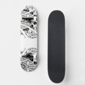 Maori koru-tattoo met polynesiaanse patronen skateboard (Voorkant)