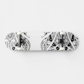 Maori koru-tattoo met polynesiaanse patronen skateboard (Horizontaal)