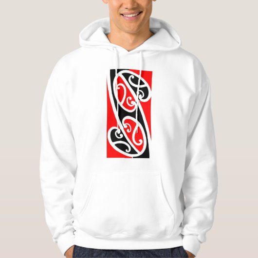 Maori Kowhaiwhai Pattern 2 Hoodie (Voorkant)