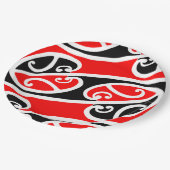 Maori Kowhaiwhai Pattern 2 Papieren Bordje (Gekanteld)