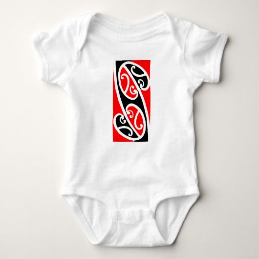 Maori Kowhaiwhai Pattern 2 Romper (Voorkant)