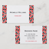 Maori Kowhaiwhai Pattern 2 Visitekaartje (Voorkant / Achterkant)