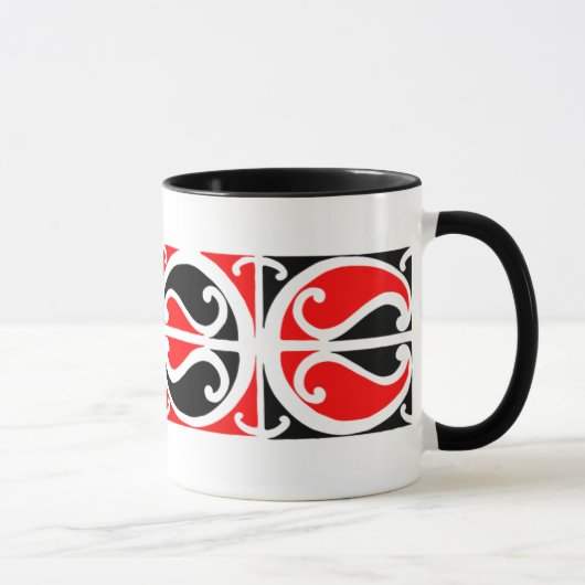 Maori Kowhaiwhai Pattern 3 - Mok (Rechts)
