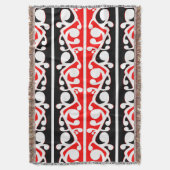 Maori Kowhaiwhai Tribal Pattern Deken (Voorkant Verticaal)
