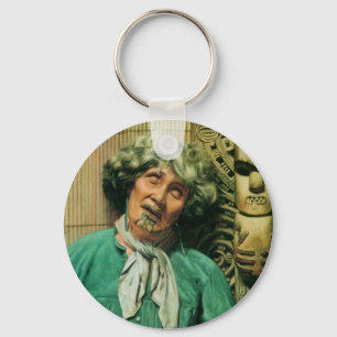 Maori-kunst door CF Goldie-Sleutelhangers Sleutelhanger