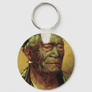 Maori-kunst door CF Goldie-Sleutelhangers Sleutelhanger