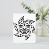 Maori Mask Briefkaart (Staand voorkant)