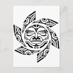 Maori Mask Briefkaart