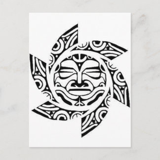 Maori Mask Briefkaart