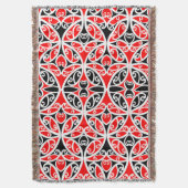  Maori New Zealand Tribal Art Pattern Deken (Voorkant Verticaal)