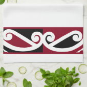 Maori Pattern Koru Theedoek (Gevouwen)