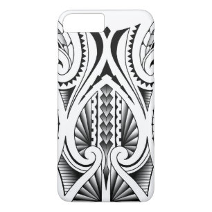 Maori / Polynesiaans tribaal tattoo patroon iPhone 8 Plus / 7 Plus Hoesje