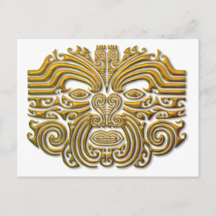 Maori Tattoo - Gold Briefkaart
