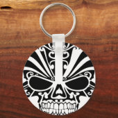Maori Tattoo Masker Skull Sleutelhanger (Voorkant)