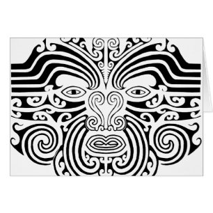 Maori-Tattoo - zwart en wit