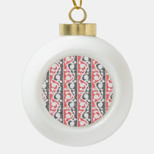 Maori Tribal Distressed Pattern Keramische Bal Ornament