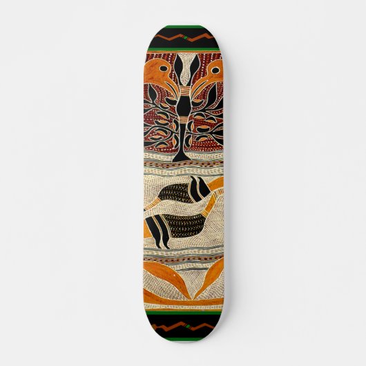 Maori Tribal Folklore Design Skateboard (Voorkant)