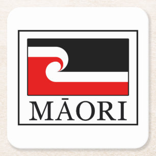 Maori Vierkante Kartonnen Onderzetter