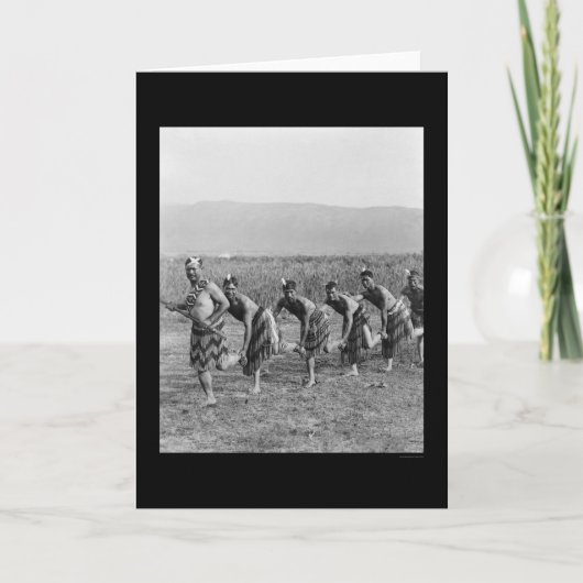 Maori War Dance 1917 Kaart (Voorkant)