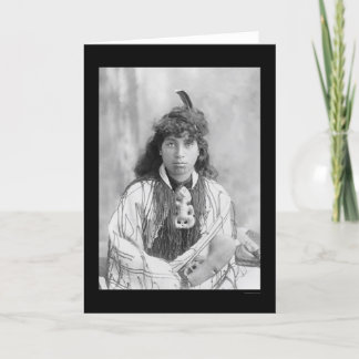Maori Woman uit Rotorua New Zealand 1895 Kaart