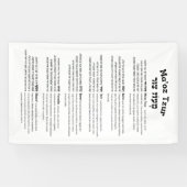 Maoz Tzur Hanukkah Song Full Hebrew & Transcript Spandoek (Horizontaal)