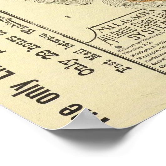 Map Atlantic Coast Poster (Hoek)