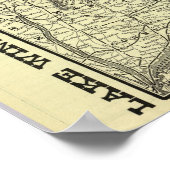 Map Boston en Maine Railroad 2 Poster (Hoek)