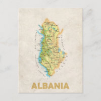 MAP BRIEFKAARTEN & Albanië