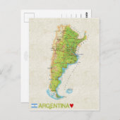 MAP BRIEFKAARTEN & Argentina (Voorkant / Achterkant)