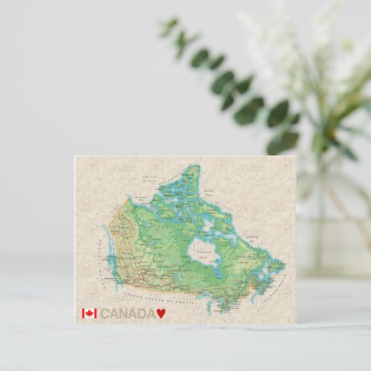 MAP BRIEFKAARTEN Canada (Staand voorkant)